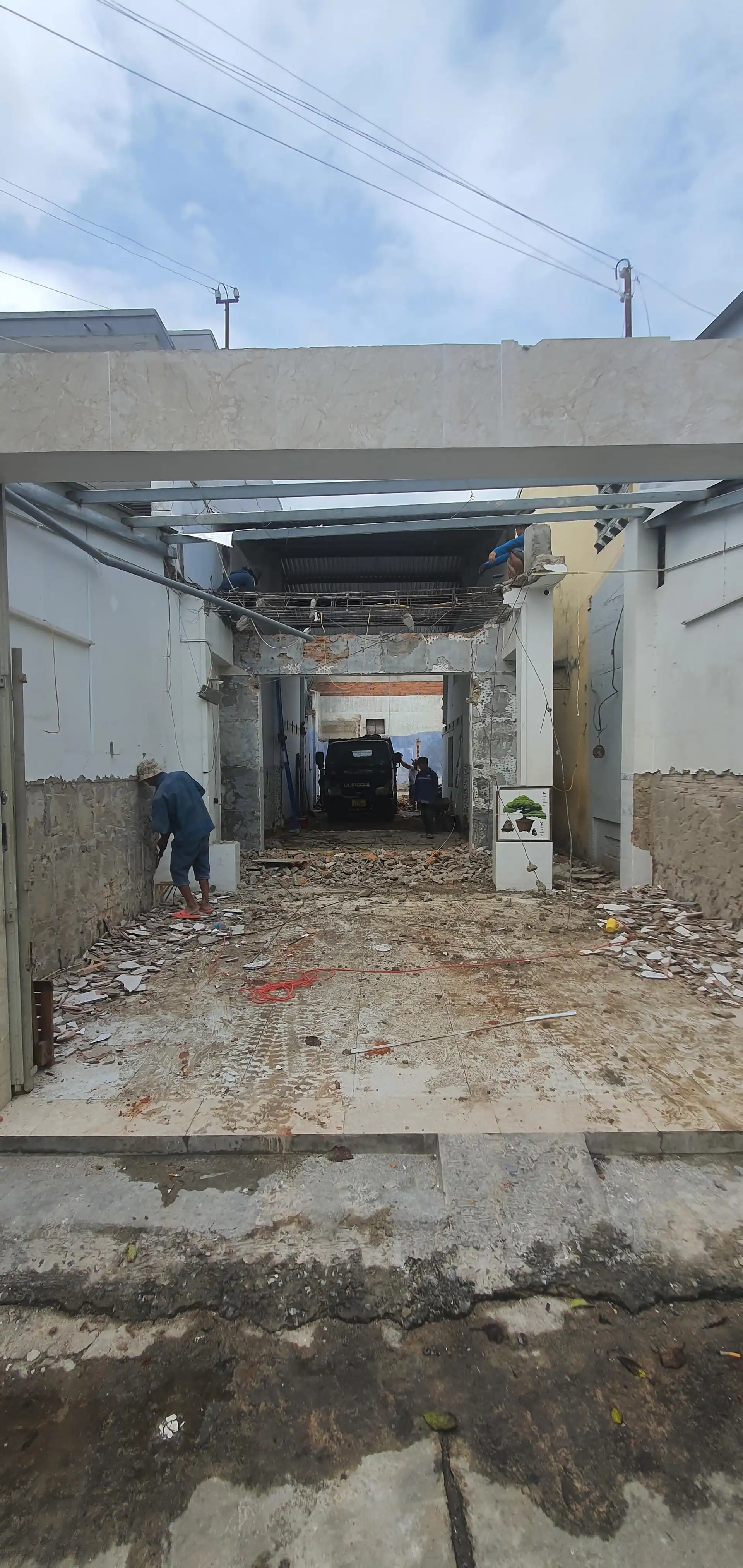 COM CA MEN - quá trình thi công (1)