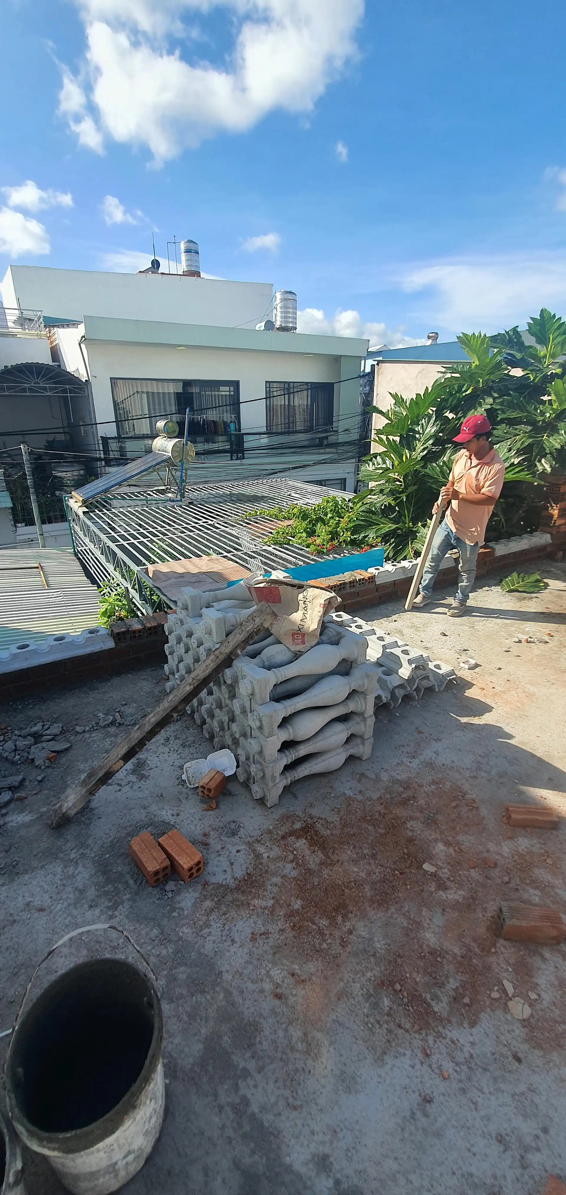 COM CA MEN - quá trình thi công (3)