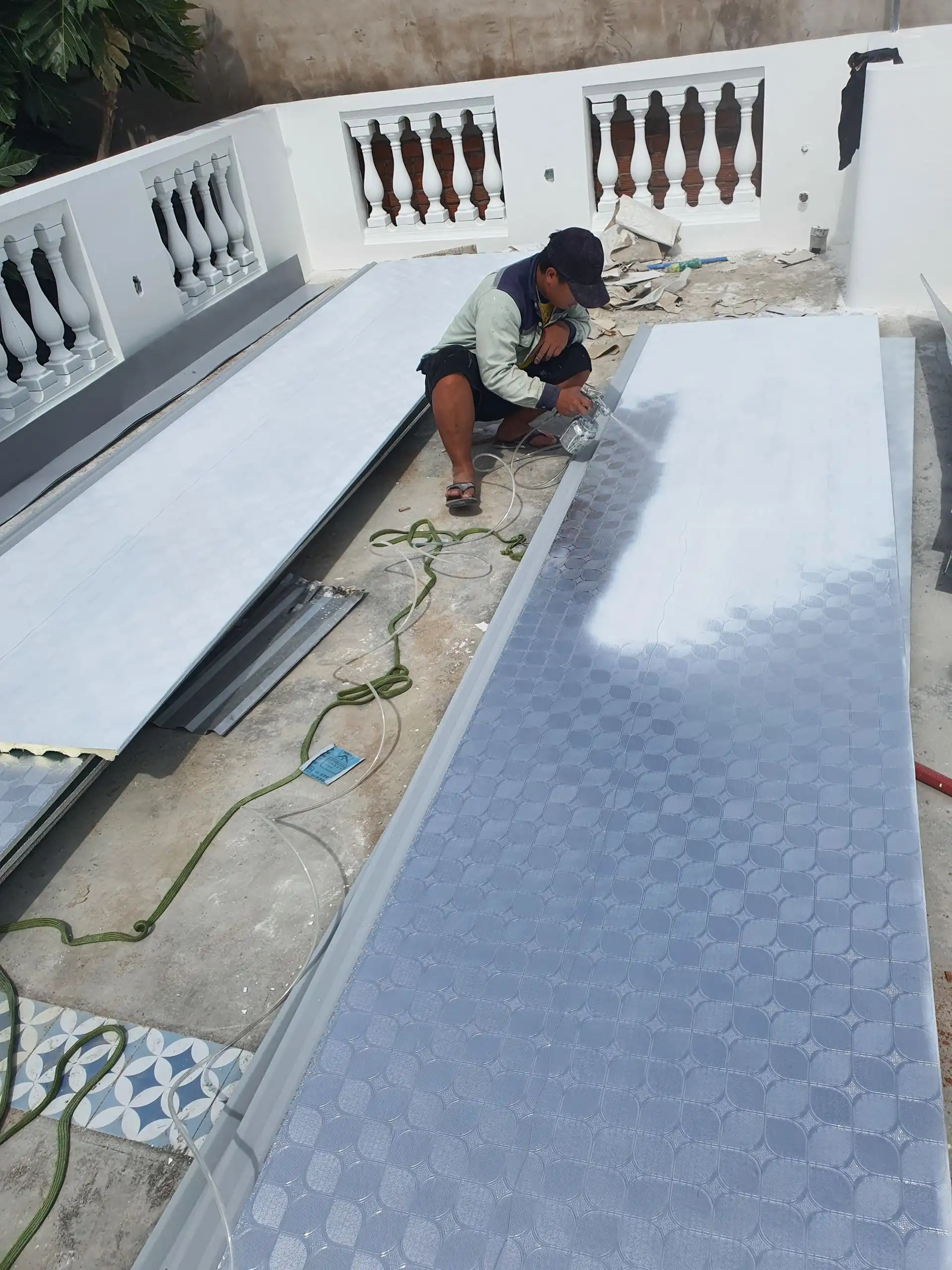 COM CA MEN - quá trình thi công (7)