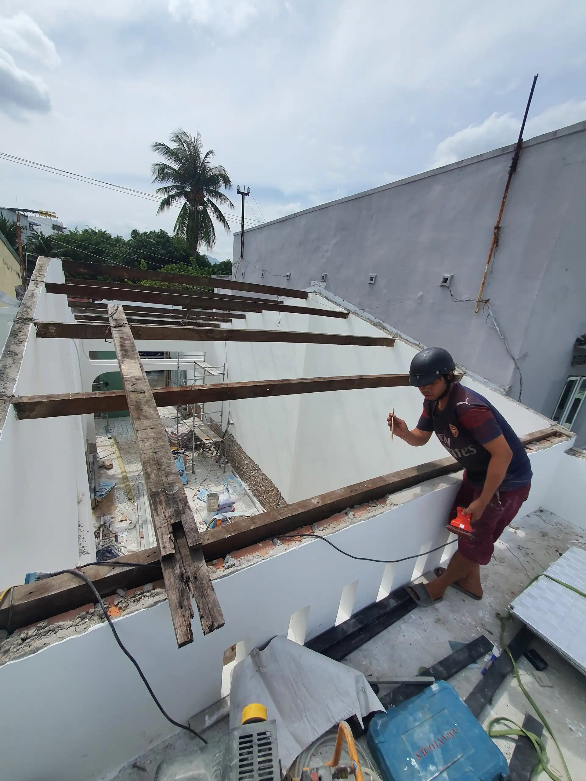 COM CA MEN - quá trình thi công (8)