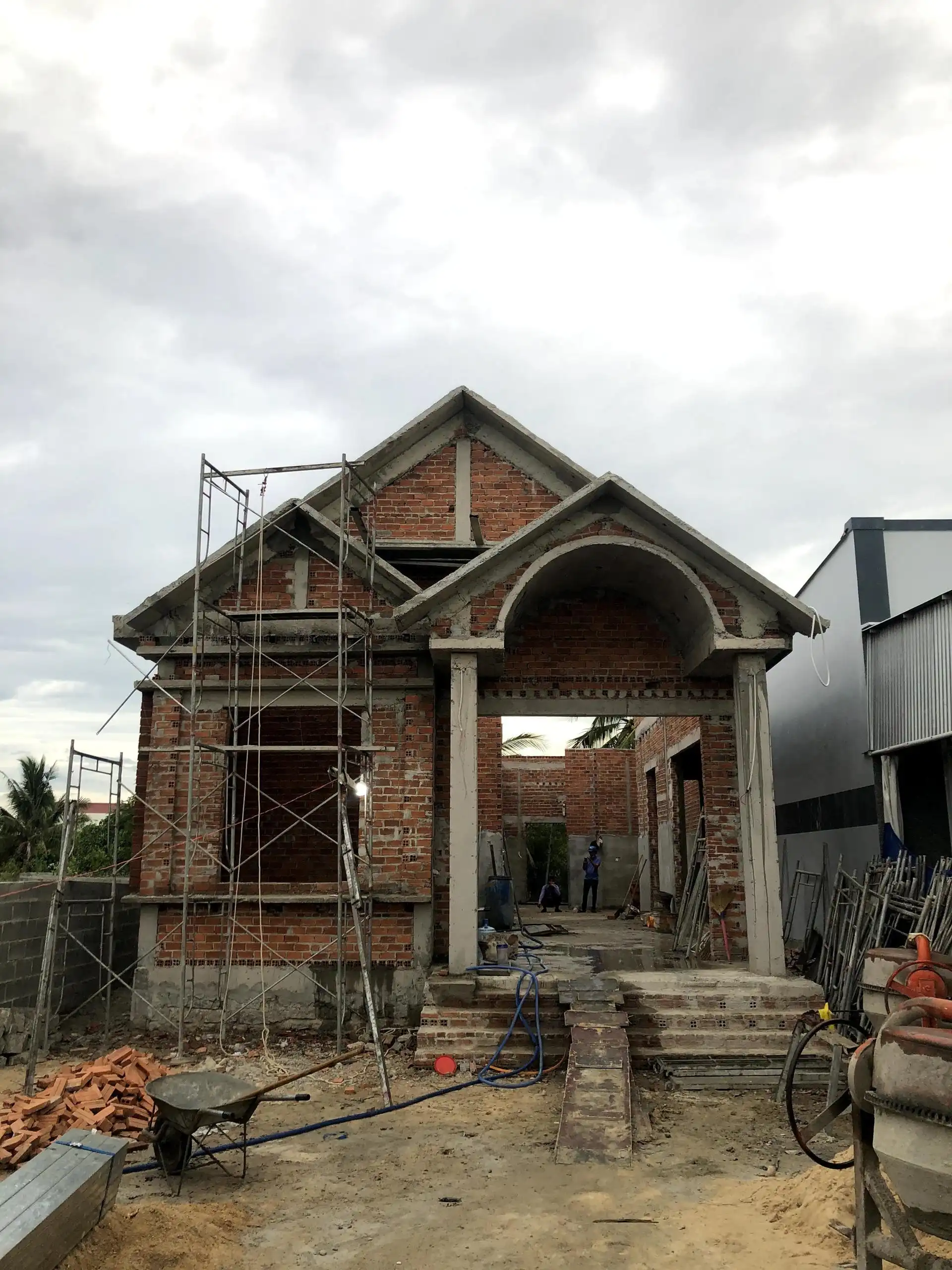 NHA PHO CAM RANH - quá trình thi công (15)