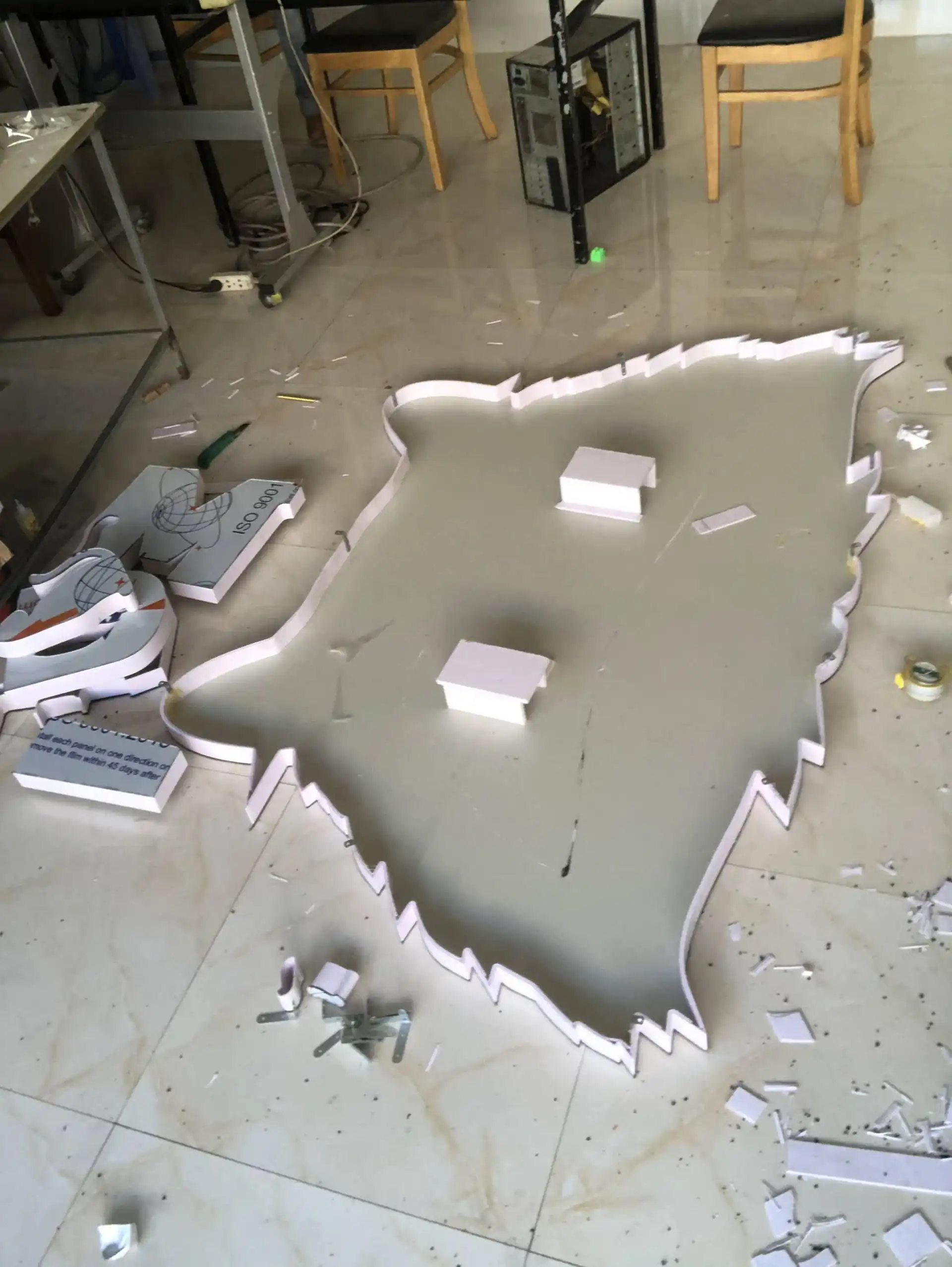 TRA SUA MIU TEA - quá trình thi công (2)